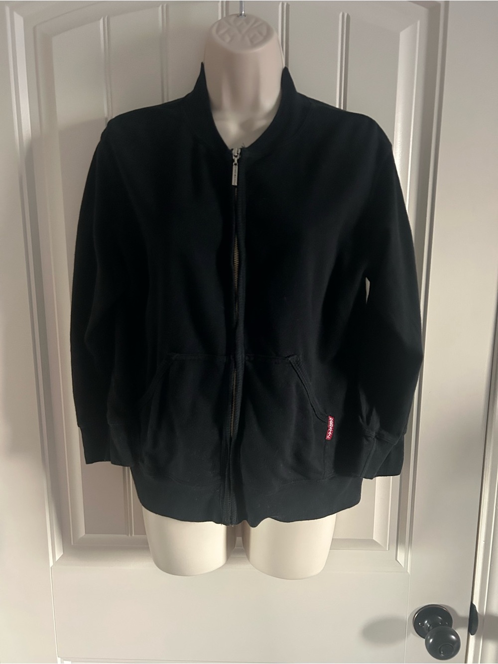 Hard Tail Black Zip-Front Utility Jacket